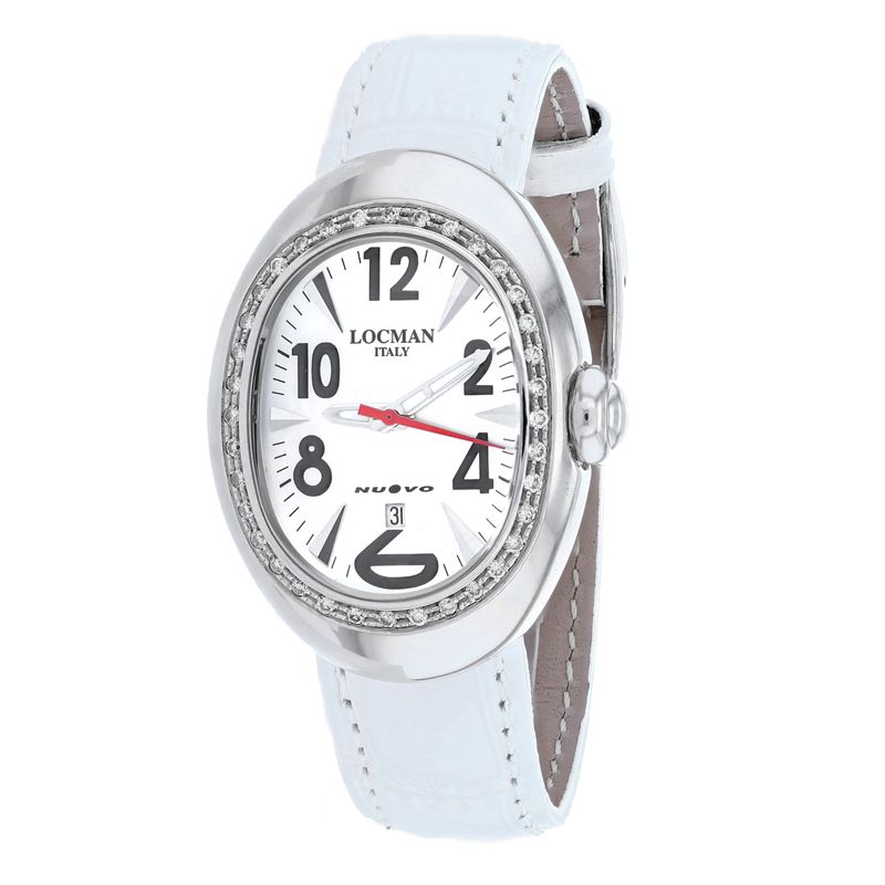 Locman Womens Diamond Classic Mother Of Pearl Dial Watch  028mopwhdWh
